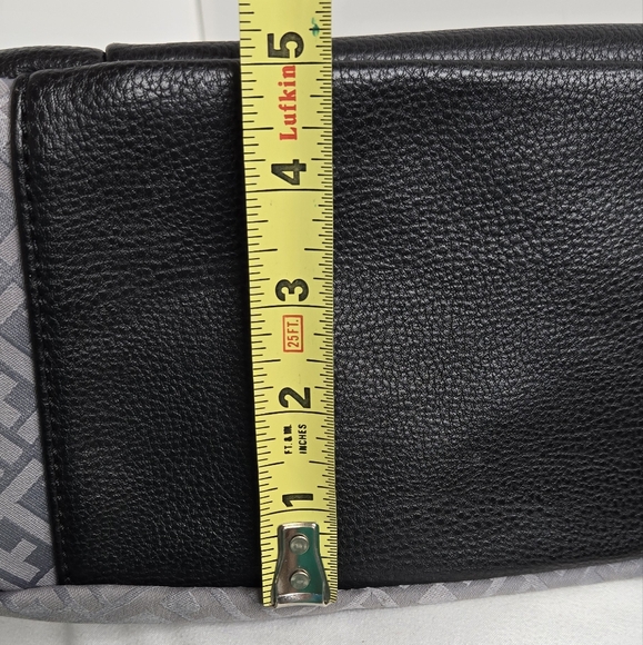 Tommy Hilfiger EUC tote bag double handles Large grey black - Picture 15 of 17